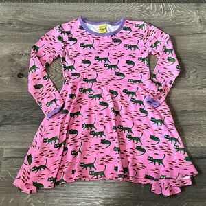 Duns organic cotton dress size 5-6 years 116 EUC